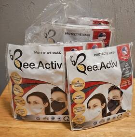 Fm02 Bee.activ Fm02- 24 Washable 4-layer Face Covering White Bee.active Masks
