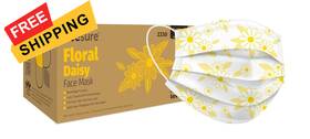 Be2330 Beesure Floral Face Masks Daisy Yellow Pack Of 50