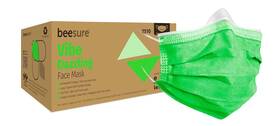 Be2510 Beesure Vibe Face Masks Dazzling Green Pack Of 50