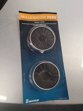 Binks 676281059923 Millennium 3000 40-1921 Organic Vapors Cartridge Pack Of 2. New Sealed