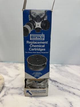 Tc-23c-86 Binks Replacement Chemical Cartridges For Paint Spray Respirator 8 W Box