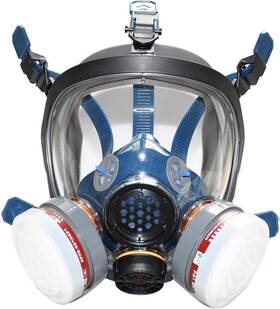 Mdo-azoc-876 Brand Uopasd Organic Vapor Respirator Full Face Gas Mask With Activated Carbon Air Filter