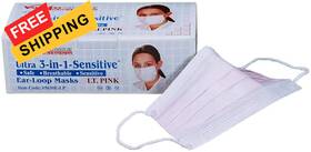 5630e-lp Brand Valumax Ultra-3-in-1 Sensitive Disposable Earloop Face Light Pink