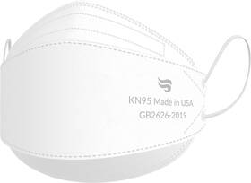 Kn953d Breatheze Kn95 Face Masks Made In Usa Fda Registered - 10 Count Pack Of 1 White