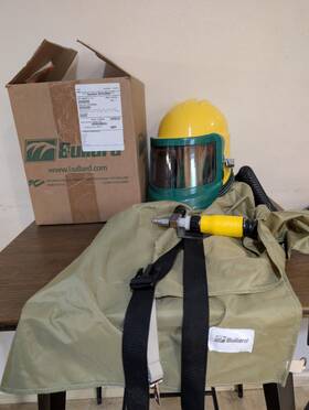 Gvx2840 Bullard System Abrasive Respirator Helmet With 28 Inch Cape And Hose