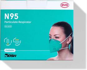 De-2322 Byd Care N95 Respirator 20 Pack With Individual 1 Count Of Blue