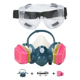 7502-60926-308 Cakomala Respirator Mask With 60926 Filters Half Face Reusable Spray Paint G