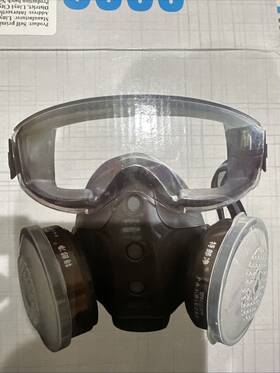 China 630174369483 Full Face Gas Mask For Painting Spraying Respirator With Filters