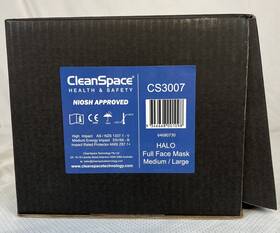 64680730 Cleanspace Cs3007 Halo Full Face Mask Medium/large Papr Respirator New