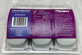 Cs3022 Cleanspace Respirators Hepa Particulate Filter Halo 3-pack New
