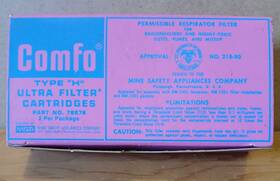 76876 Comfo Vintage Type H Ultra Filter Cartridges Part - Nos