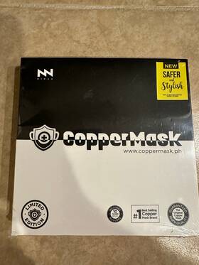 Copper Mask 2.0 806527610908 Coppermask Black X White - New And Improved Bestselling Brand