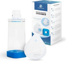 Cristinas Brand 711181935776 Inhaler Spacer For Adults Aerochamber With Comfortable Adult Face Mask