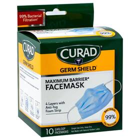 Cur812sv1 Curad Germ Shield Maximum Barrier Facemask Box Of 10