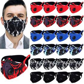 Mox-cutecrop-2459 Cutecrop 24 Pcs Dust Sports Face Protections Riding Cover With Valve Reusable Breath Inch