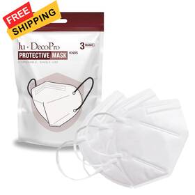 Fm0201-966 D Copro Pack Of 3 Disposable Kn95 Face Mask Mouth And Nose Safety Protection 5-layer