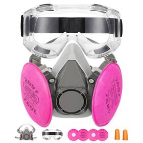 Dadumk 749346593875 Reusable Half Facepiece Painting Respirator Face Cover Set Used For Paint D