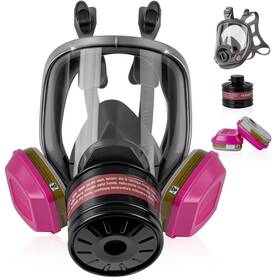 Jdy6892640 Dadumk Full Face Respirator Mask - Gas With 40mm Activated Carbon Filter Reusa