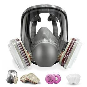 Dieba 445004889801 Reusable Full Face Cover Respirator Mask Organic Vapor Gas With