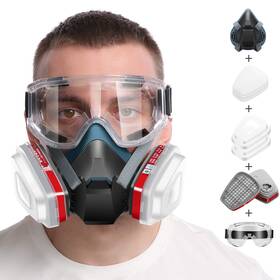Dk177 049500257767 Reusable Half Face Cover With Extra Filters Comfort Facepiece