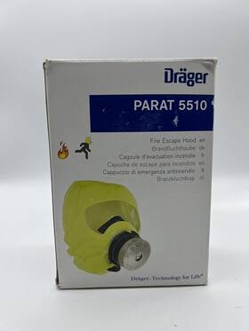 5510 Draeger Parat Fire Smoke Hood Box Packing Expire Date 12-2027
