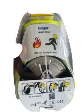 5185023 Drager Parat 5530 Fire And Industrial Co-p2 Escape Hood Mask