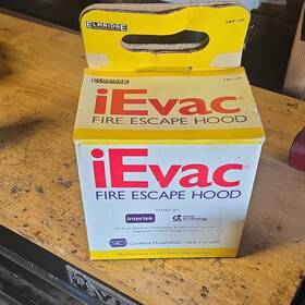 Ebp-180 Elmridge Ievac Fire Escape Hood One Universal Size One-time Use Only