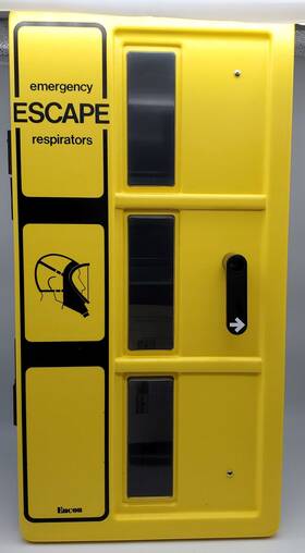 01336001 Encon Emergency Respirator Wall Case Full Size Abs Plastic 31 Inch X16 X 11