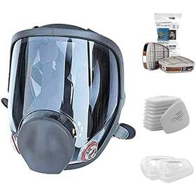 Erock 713325659166 15 In 1 Full Face Respirator Anti-fog Respiratory Supplies Wide Field Of View