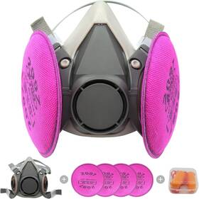Fangnisn 695638043545 Respirator Mask With Filters Set - Full Face Gas Masks Cartridge For