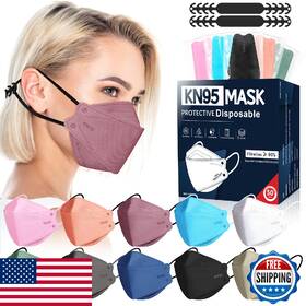 B09qgv3c8n Fenfen Kn95 Face Masks 50 Pack - 5-layer Breathable Individually Wrapped