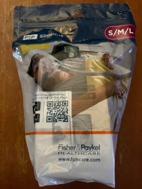 400483 Fisher & Paykel New F&p Simplus Factory Sealed Full Face Mask S/m/large Fitpack