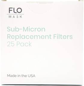 Flo Mask 860005721719 Kids - Sub-micron Replacement Filters 25-pack 25 Count Pack Of 1 White