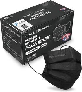 Fricare 860003731482 Made In Usa Disposable Face Masks 4-ply Astm Level 3 Medical Grade