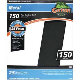 3290 Gator 4245 Sanding Sheet 11 In L 9 W Fine 150 Grit Emery Abrasive Cloth