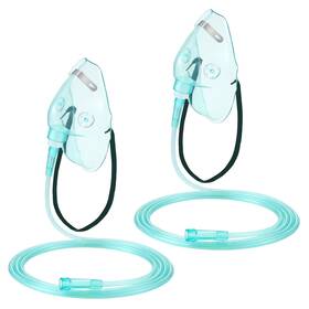 Zun-geiserailie-0789 Geiserailie 2pcs Xl Oxygen Mask With 6.6 Ft Tubing And For Adult Green
