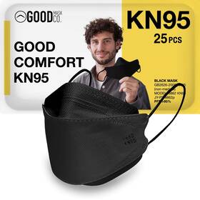 B094p17hfd Good Mask Co. Comfort Kn95 Face Masks Disposable Folding Bulk Pack 25 - Black