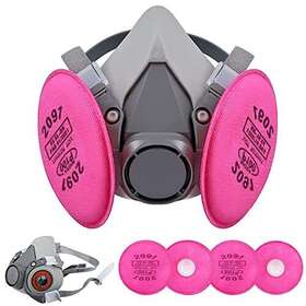 6100 Helvak 760329026302 Half Facepiece Reusable Respirator Labor Insurance Supplies Shield