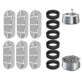 Lx-4l6p Homtyler 6 Pack Replacement Filters And Pre-filter Sponges For 4l/1