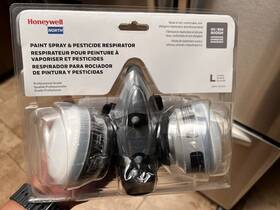 Rws-54028 Honeywell 5500-30l/74040-kt Paint Pesticide Mask Ov/r95 Respirator Large