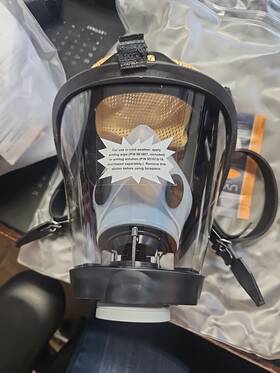 252016 Honeywell 960038 20/20 Facepiece Headnet Kit M Full Face Respirator Mask