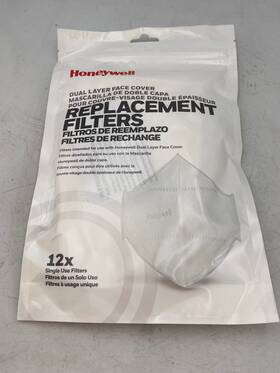 Lmf-500-12 Honeywell Replacement Filters Dual Layer Face Cover 12x Single Use