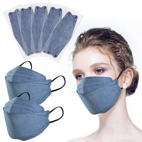 B0bxkx8ffh Hubbide 100 Navy Blue Kf94 Masks Individually Wrapped 3d Fish Type Face