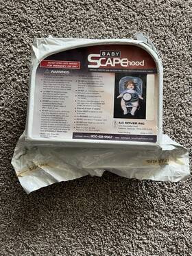 6000-44666 Ilc Dover Baby Scapehood Scape-nbc Disposable Protective Mask Hood From Chemical/biologic