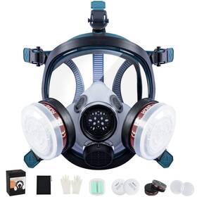 Nc0092 Incly Full Face Organic Vapor Respirator - Safe Gas Masks With Anti-fog Heavy Duty