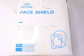 Intco 973242570034 25-pk Reusable Face Shield 9-in