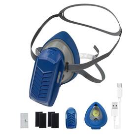 Jkkl 710588390467 Puricurrent Mini Powered Respirator. Dust Gas Respirator Mask With Fan And H1