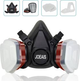 6800 Joeais 744110117745 Full Face Respirator Mask Reusable With Filters Anti-fog