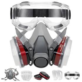 Sddf-6261yj Kagika Half Face Respirator Mask With 6001 Filters Resin For Asbes