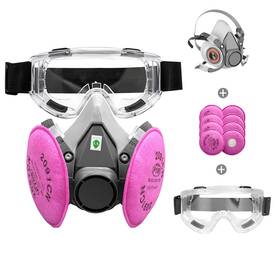 6200-2091-308 Karocola Reusable Half Face Respirator Mask With 2091 Particulate Filter For Woodworking